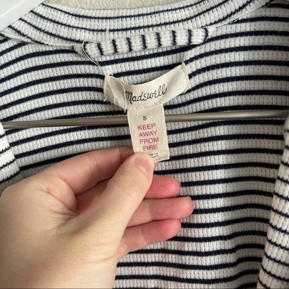 Madewell• pajama top blue stripes - Picture 4 of 6